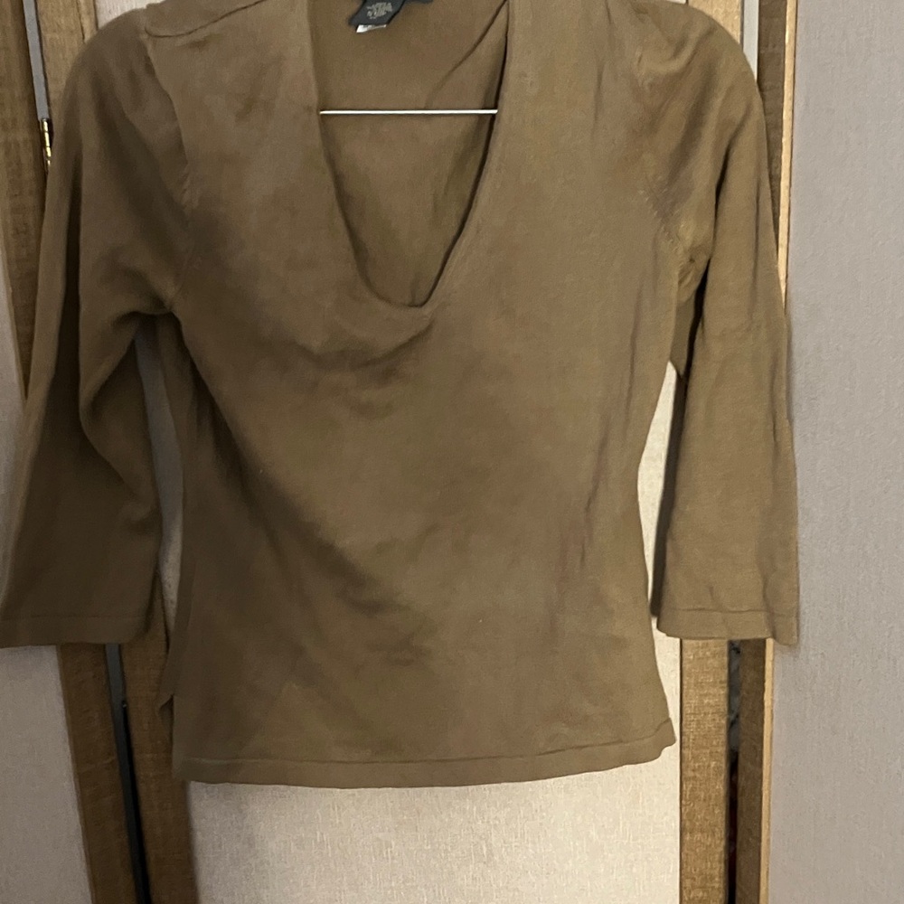 Banana Republic Tan Cotton Sweater XS